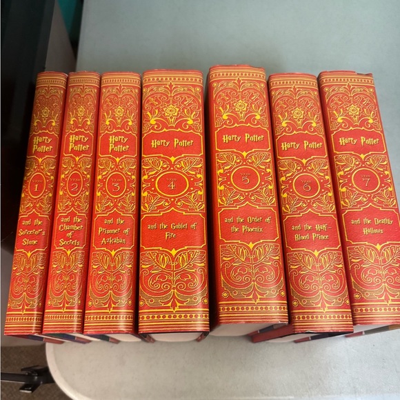 Juniper Books Other - Harry Potter Gryffinder Edition Book Set 1-7 w/Custom Designed Art Book Cover